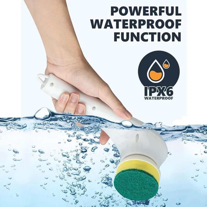 5-in-1 Electric Spin Scrubber